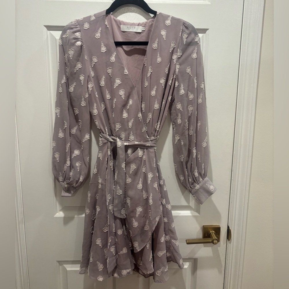 ASTR The Lavel Lavender Wrap Dress